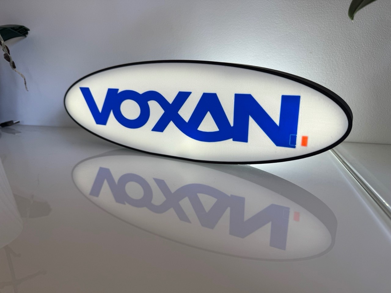 Logo Voxan Lumineux Idée Cadeau Idéale pour Motard Éclairage Bureau