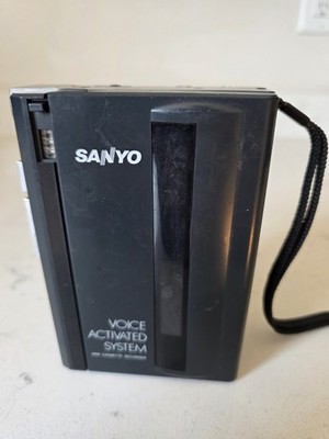 Vintage 1980s Sanyo M-1115 Portable Cassette Player Voice Activated System Parts