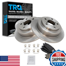 Trq Rear Brake Pad And Rotor Set Ceramic Solid Rotors Compatible 1993-1999
