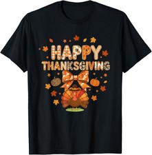 Happy Thanksgiving Funny Turkey Family Dinner Fall Unisex T-Shirt