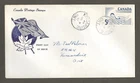 Canada first day cover,  maple leaf & flag cachet  1957 Sport swimming [ 730