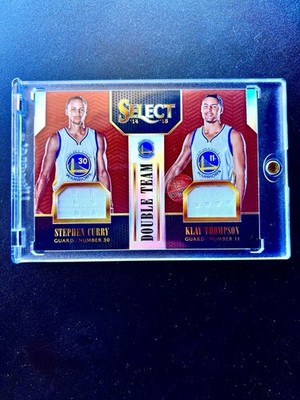 2014-15 Select - Double Team Jersey Patch Stephen Curry Klay Thompson Copper /49