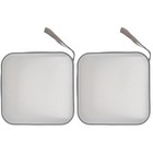 2pcs 40 Capacity DVD Plastic Case Portable Zipper CD Storage Case Holder Disc