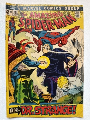 Amazing Spider-Man #109 Marvel 1972 Dr. Strange Gwen Stacey VG