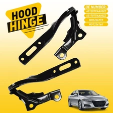 For 2018-2022 Honda Accord Set of 2 Hood Hinge Pair Set LH RH 60120TVAA00ZZ EXD