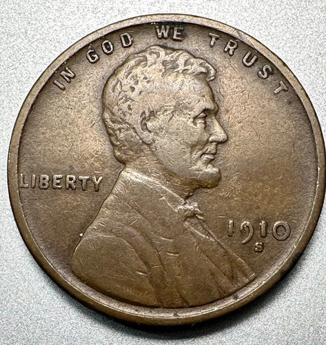 1910-S   LINCOLN CENT    VF   BETTER DATE  #1341