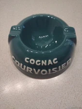 Vintage Courvoisier Cognac,Porcelain Ashtray Advertising Made In France.