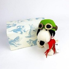 Steiff Snoopy Flying Ace Plush Doll 1500 Limited Japan Peanuts Teddy Bear Rare