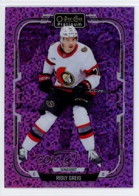 2025-26 O-Pee-Chee Platinum Violet Pixels /299 Ridly Greig #39 0bn4
