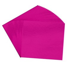 100Pcs 3.7" x 3.4" Gold Leaf Sheets Gold Foil Sheet Metallic Leaf Paper Pink 