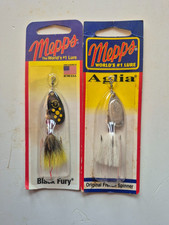 Two Mepps #2 Spinner Agila and Black Fury Lur...