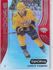 19/20 SYNERGY..DANTE FABBRO..RED..ROOKIE..# 78..PREDATORS..FREE COMBINED SHIP