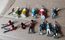 12 piece lot britains 1950's toy soldiers