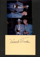 Hank Worden - Signed Autograph Index Card and Candid Photos - Searchers