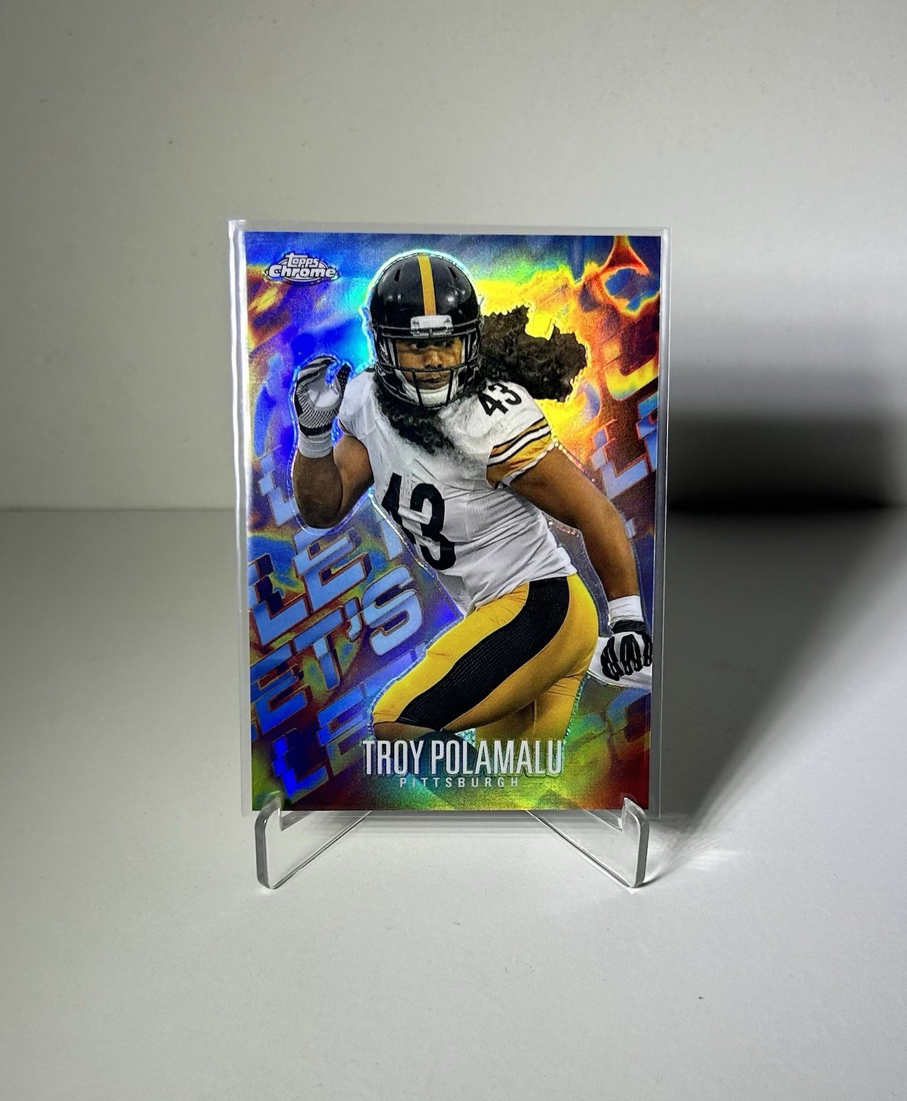 2024 Topps Chrome Troy Polamalu "Let's Go" Case Hit SSP - #LG-3