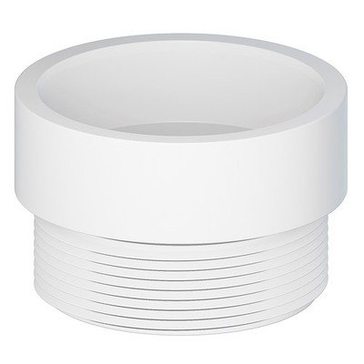 PPG 55525 for PlumbMaster 1-1/2 X 1-1/2 Hub X Mipt Pvc Sch 40 Dwv Adapter Wh