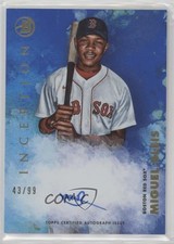 2021 Bowman Inception Blue Foil 43/99 Miguel Bleis #PA-MBS Auto 1j7t