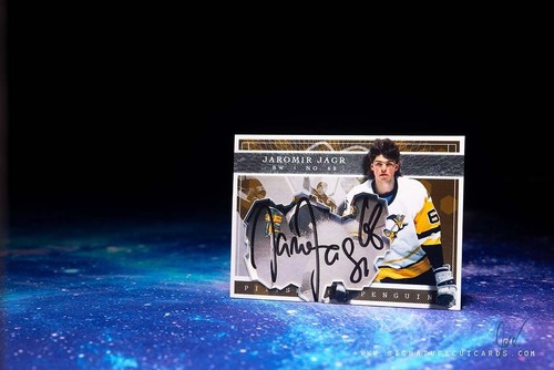 Jaromir Jagr Pittsburgh Penguins Expansion Era Signature Cut Card - Autographed