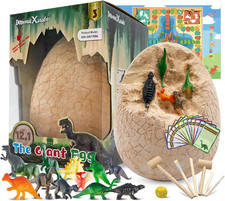 Dinosaur Egg Excavation Kit, Dinosaur Egg Toys for Boys Discover Jumbo Egg,Dino