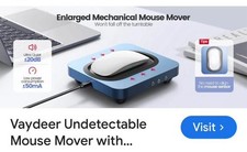 Vaydeer Enlarged Turntable Mouse Mover Jiggler Adjustable Intervals