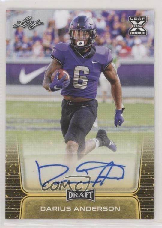 2020 Leaf Draft Gold Darius Anderson #BA-DA2 Rookie Auto RC qf6