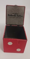 Vintage Hollands Toffee 'Best On Earth' Red Dice Tin with Lid Rare Collectable