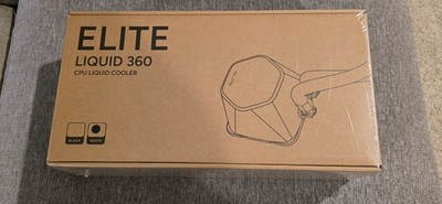White Cooler Master Elite Liquid 360 CPU AIO Cooler - 360mm Radiator