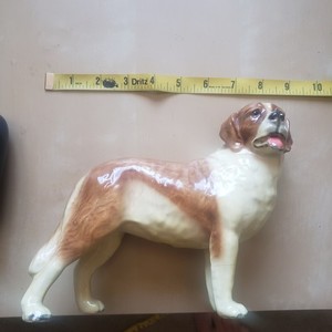 Vintage Mortens Studio 9" St. Bernard Dog Figurine