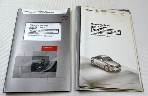 Reparaturleitfaden Audi TT 8N 5/6Gang 02M Getriebe Achsantriebe DQB DXW EFY EHR