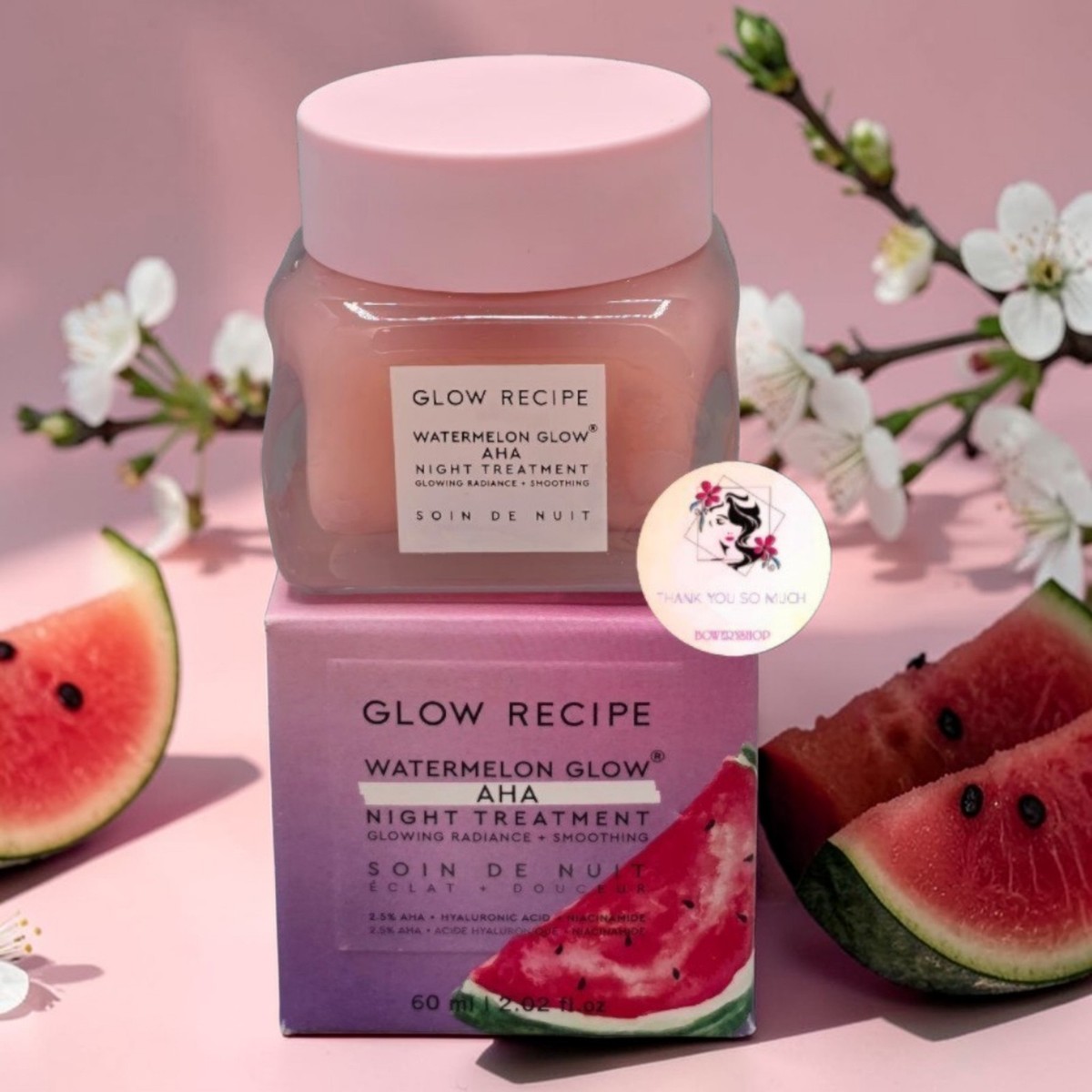 Glow Recipe Watermelon Glow AHA Night Treatment 2.02 fl oz Full