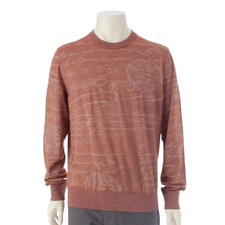 Berluti Wool x nylon Calligraphy Light Scritto Crewneck knit tops R27KRL229Y...