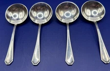Gorham Sterling Silver Spoon Soup Bouillon Round .925 Set of 4 No Monogram