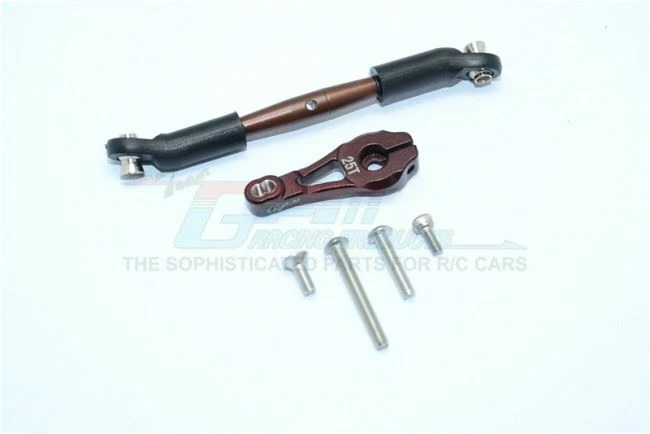 GPM TRX416025ST ALU SERVO HORN W/ STEERING LINK FOR TRAXXAS 1/10 4WD TRX-4 TRX-6 - Image 3 of 4