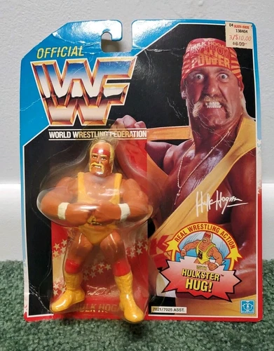 WWF Hasbro Series 2 Hulk Hogan Wrestling Figure WWE  1990 SEALED Hulkster Hug