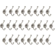 25 Liberty Brainerd Nolan Coat & Hat Double Hook Vintage Nickel Finish # 163954