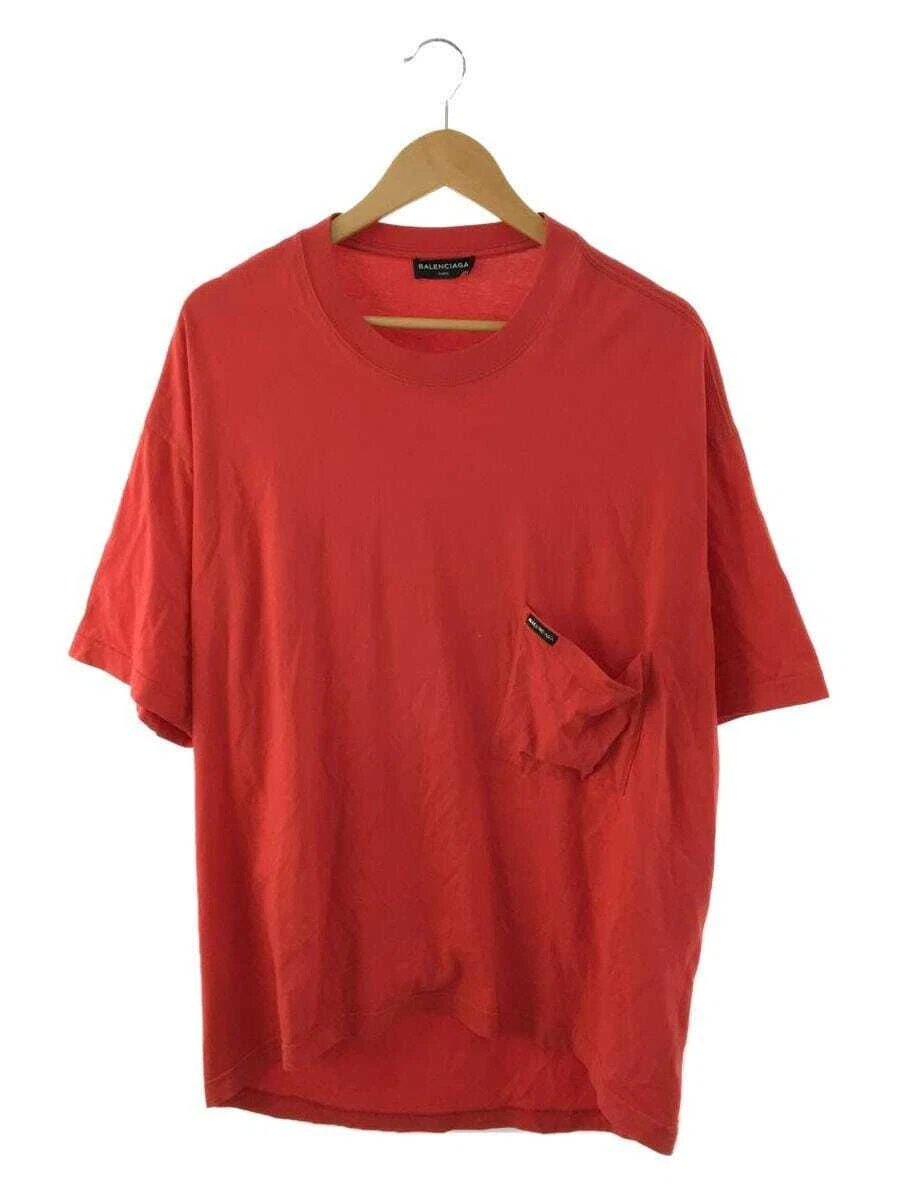 BALENCIAGA T XS RED 508218 TUK18 T-shirt tee XS cotton from Japan