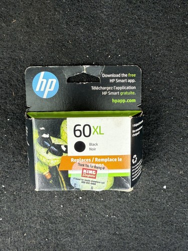Original HP 60XL schwarze Drucker Tintenpatrone Original-Zubehör-Hersteller versiegelt Ablaufdatum 3/2025