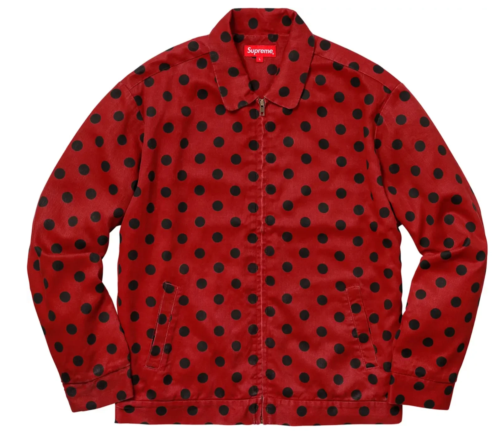 Veste de travail 100 % rayonne Supreme® Polka Dots   Rouge   XL
