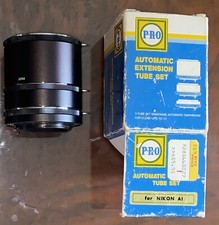 Vintage PRO Automatic Extension Tube Set 11mm 18mm 36mm - Pentax mount w box
