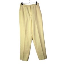 Vintage Koret Pale Yellow Straight Leg High Rise Trouser Pants 8