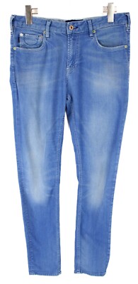 Scotch & Soda Skim Jeans Herren Schlank Reißverschluss W31/L32 Blau