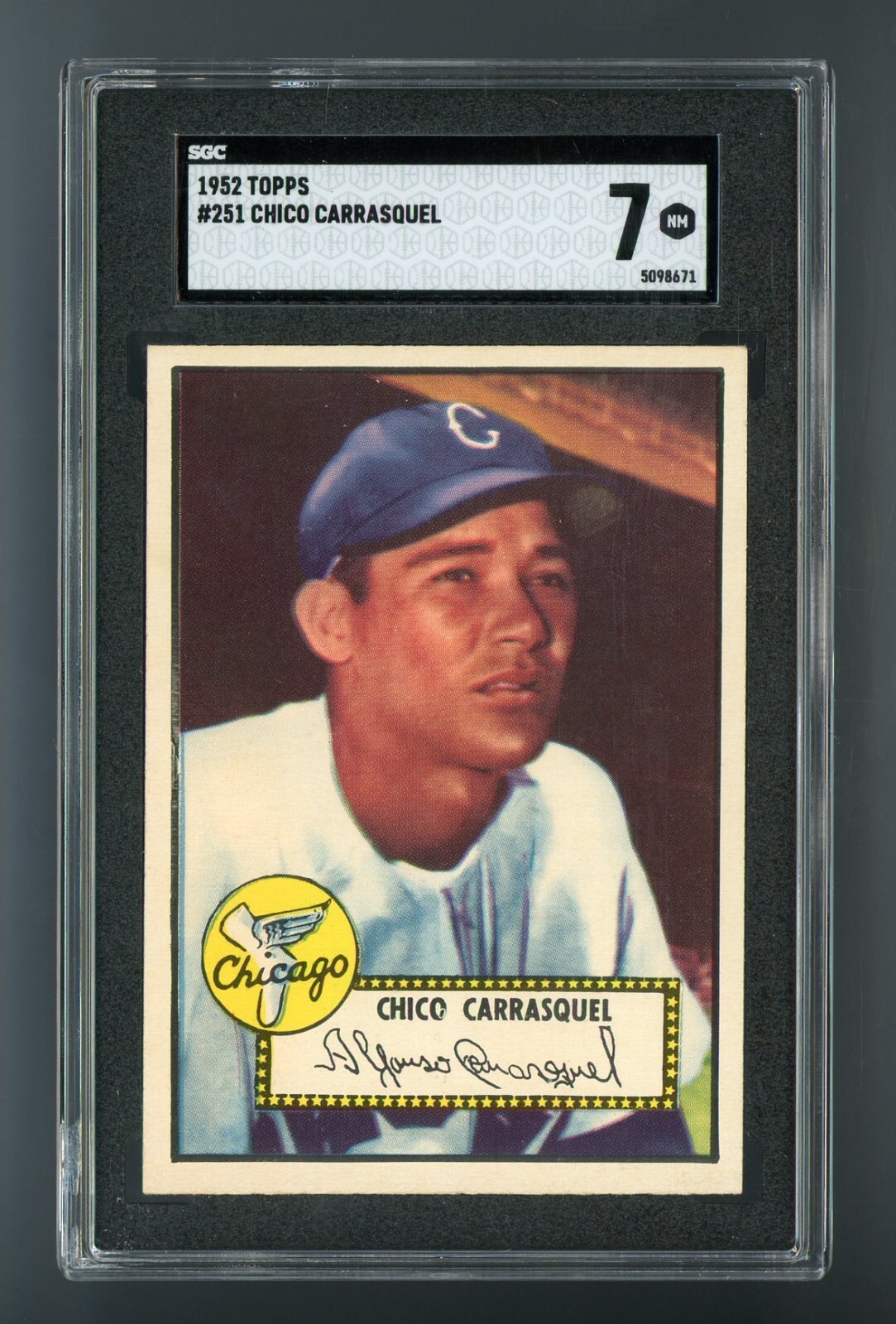 1952 Topps #251 Chico Carrasquel SGC 7 NM #509671