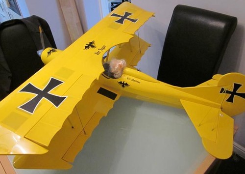 50 Inch Der Jager Biplane Giant Scale RC Model AIrplane Printed Plans - Picture 2 of 5