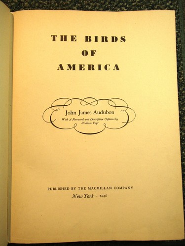 John James Audubon Birds of America Hardcover Buch ~ 1940 - Bild 3 von 11