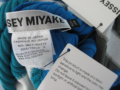 isseymiyake spongy 長袖ワンピース $1000 Issey Miyake NEW Spongy Plissé Pleats Effect Knit