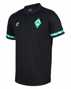 Umbro Herren Fußball SV Werder Bremen Poly Poloshirt 2020 2021 schwarz grün | eBay