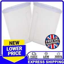 3L Or 5L Clear Cereal Containers With Airtight Lids For Dry Food, Rice & Pasta