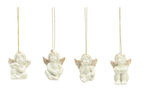 16 StüCk Engel Figuren 3Cm Zum HäNgen Christbaumschmuck Weihnachtsdeko AnhäNger-image