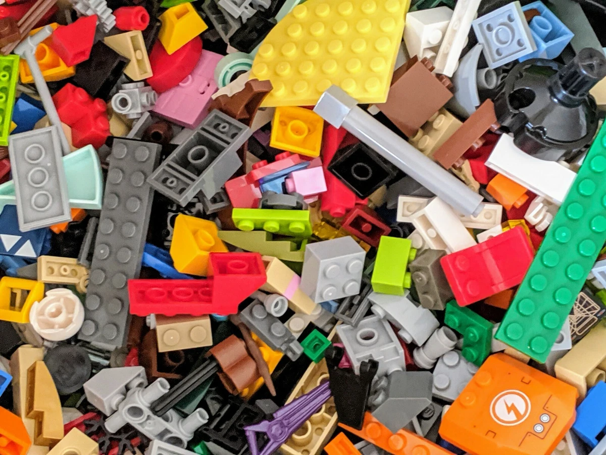 200 LEGO Bricks Blocks Plates Wheels BULK Parts LOT BONUS pc when buy more