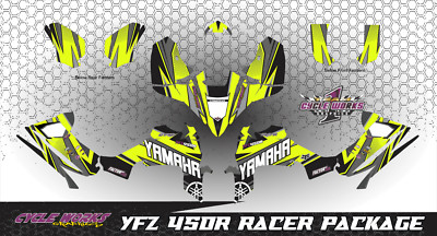 Racer Pack Graphics for YFZ450R Yamaha YFZ 450R 14-UP  Fuel Injection Decal R06